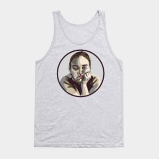 Bored Woman Portrait Tank Top